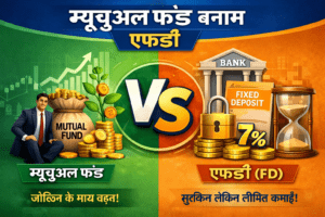 mutual fund vs Fixed deposit comparison in hindi