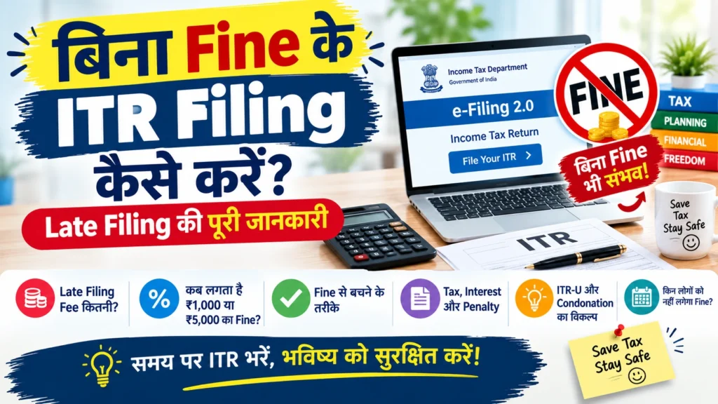 बिना Fine के ITR Filing कैसे करें? Late Filing की पूरी जानकारी