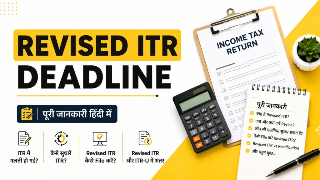 Revised ITR 2026-27: ITR में गलती सुधारने की Last Date क्या है